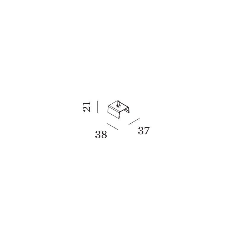 Wever & Ducré 1-Phase Track Mounting Bracket