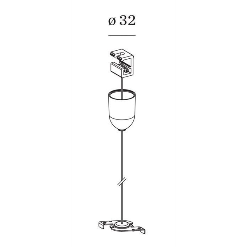 Wever & Ducré Suspension Set 3.0M 3-Phase Track | Suspended