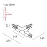 Wever & Ducré T-Connector 1.0 3-Phase Track