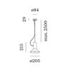 Wever & Ducré Roomor Cable 1.1 E27 Lampe à suspension