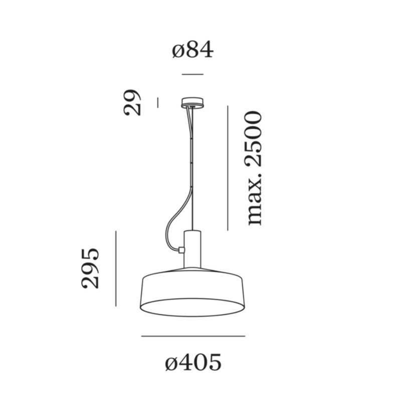 Wever & Ducré Roomor Cable 1.3 E27 Hängelampe