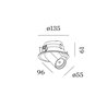 Wever & Ducré Bliek Round 1.0 LED blade springs Spot encastré
