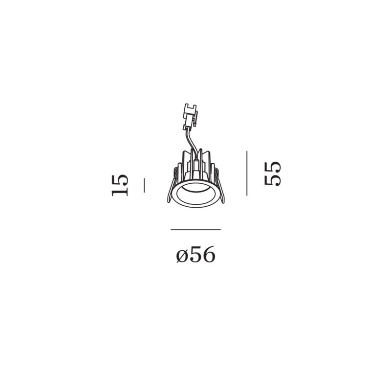 Wever & Ducré Deep Bijou IP65 1.0 ressorts métalliques Spot encastré