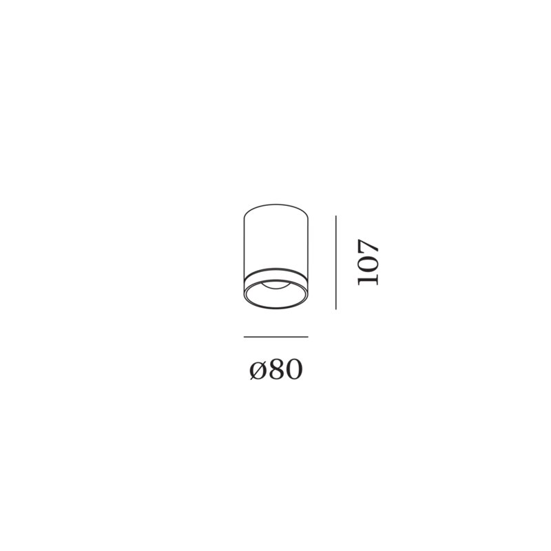 Wever & Ducré Taio Round IP65 Surface 1.0 Plafonnier