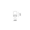 Wever & Ducré Taio Round IP65 Surface 1.0 Deckenlampe