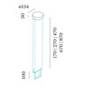 Wever & Ducré Palos Round 2.0 Lampadaire extérieur