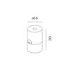 Wever & Ducré Cable Wall-Ceiling Bracket