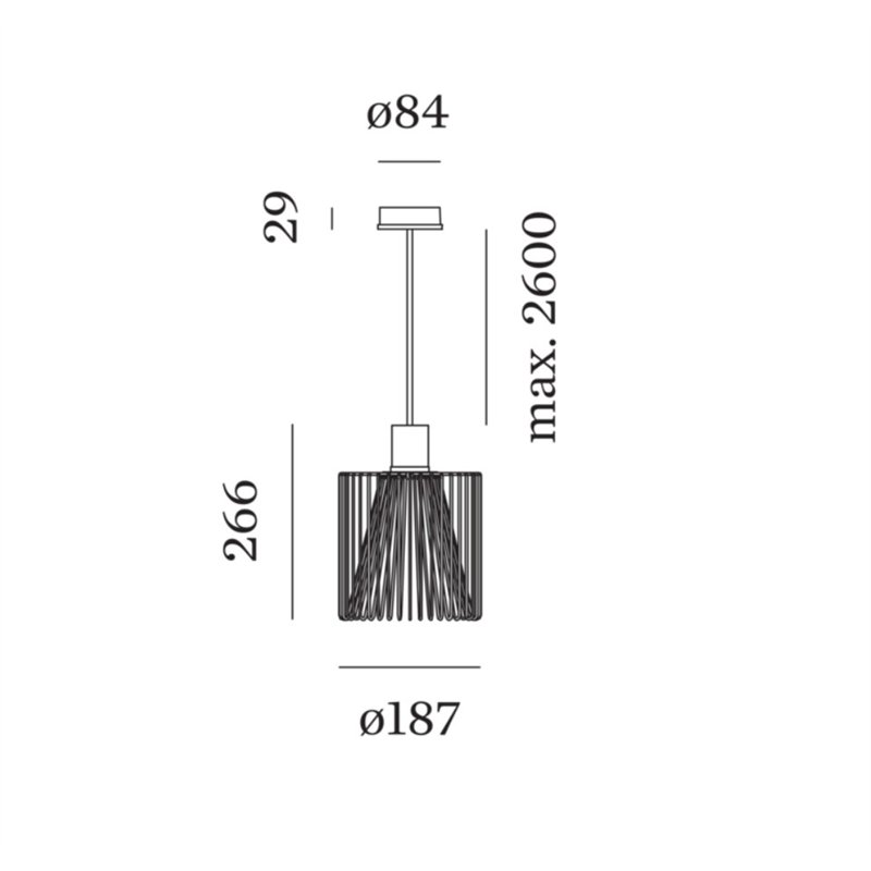 Wever & Ducré Wiro 1.8 Lampe à suspension