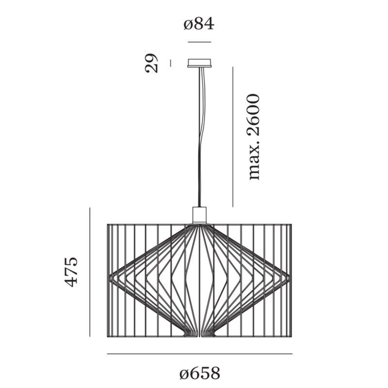 Wever & Ducré Wiro 6.5 Lampe à suspension