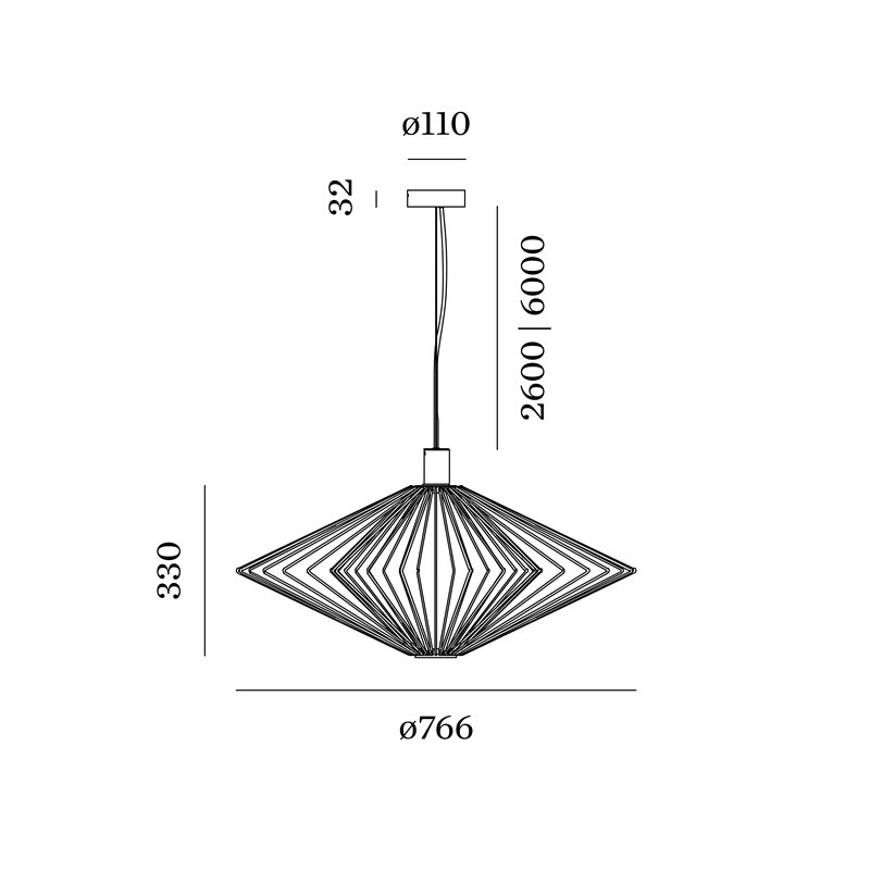 Wever & Ducré Wiro Diamond 2.0 Lampe à suspension
