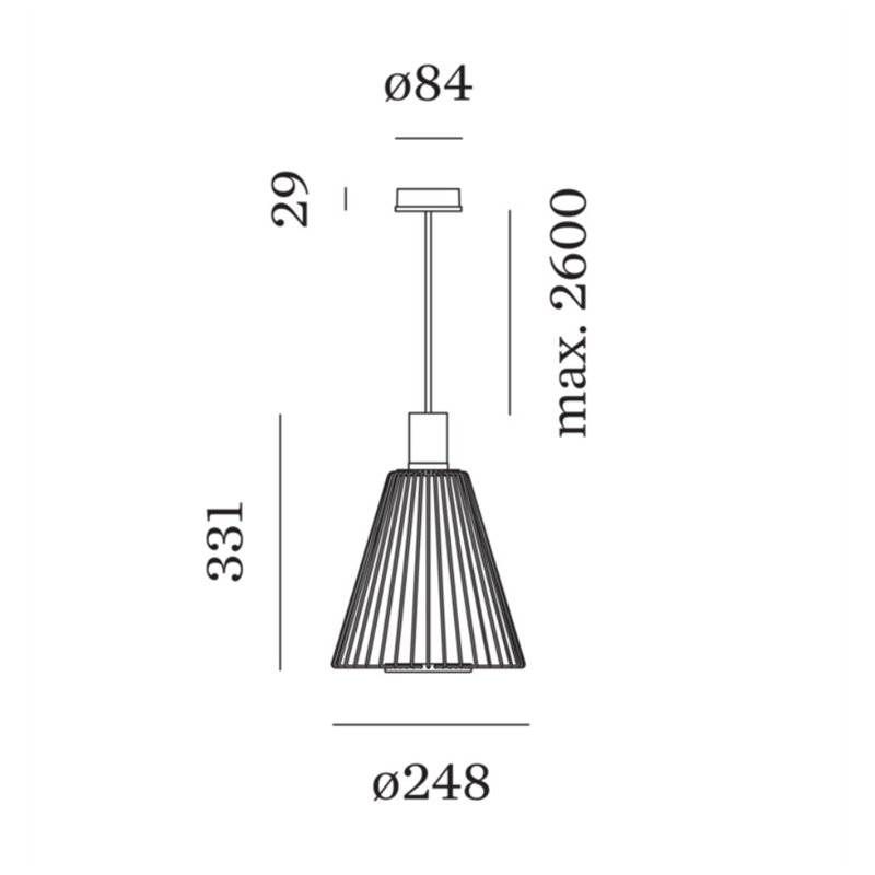 Wever & Ducré Wiro Cone 1.0 Lampe à suspension