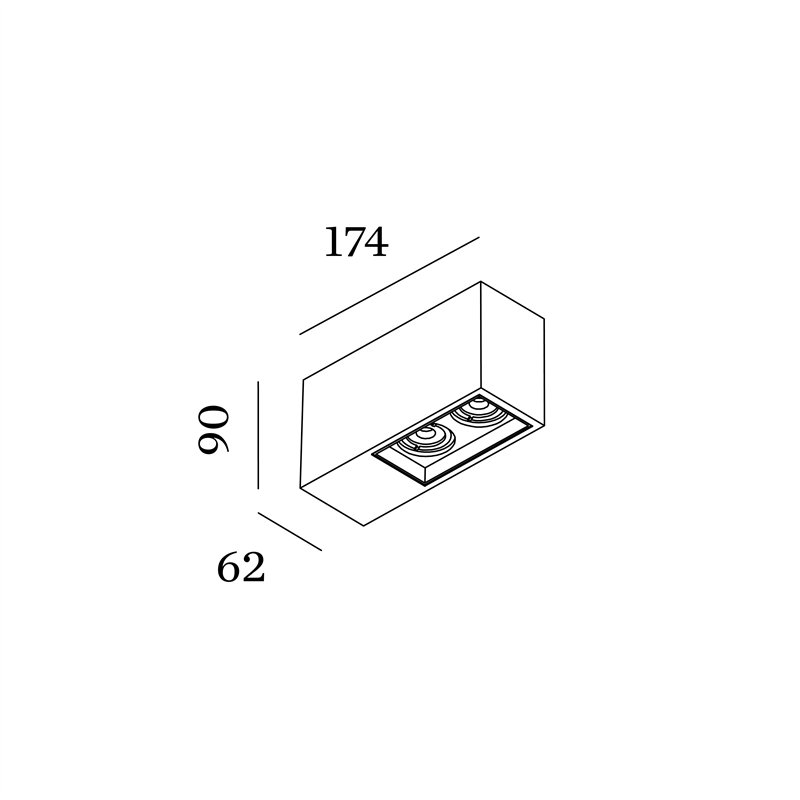 Wever & Ducré Plano Petit Surface 2.0 Plafonnier