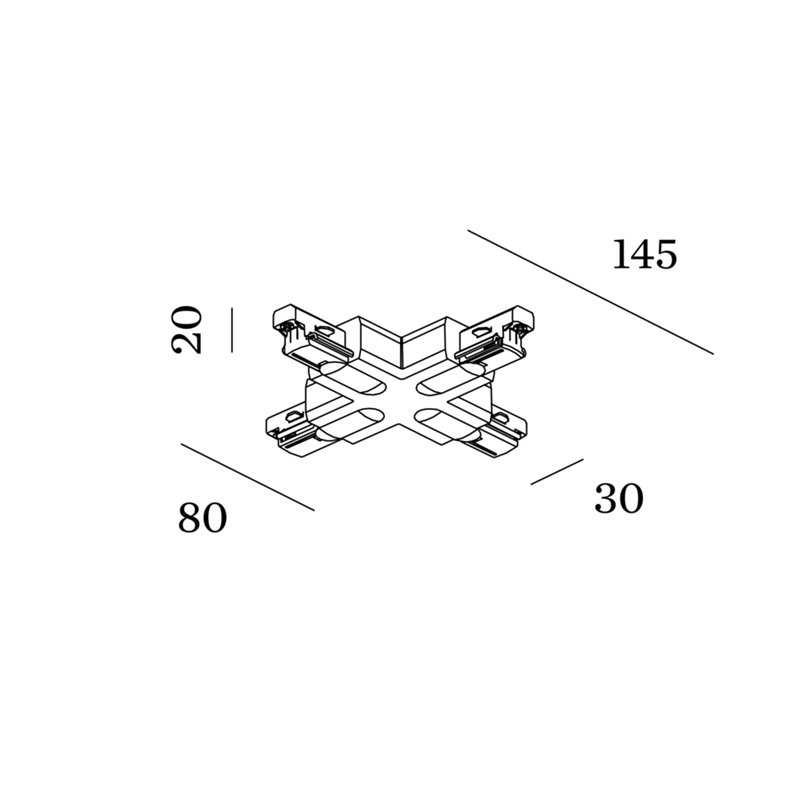Wever & Ducré X-Connector 1-Phase Track