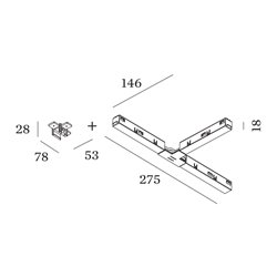 Wever & Ducré T-Connector Strex System | Surface