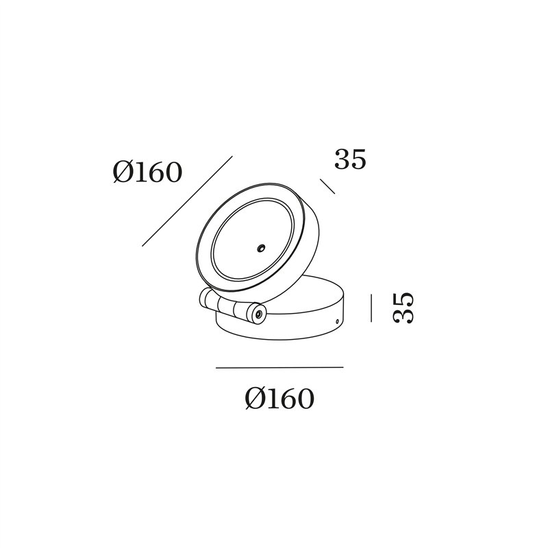 Wever & Ducré X-Beam Round 1.0 Bodemlampe