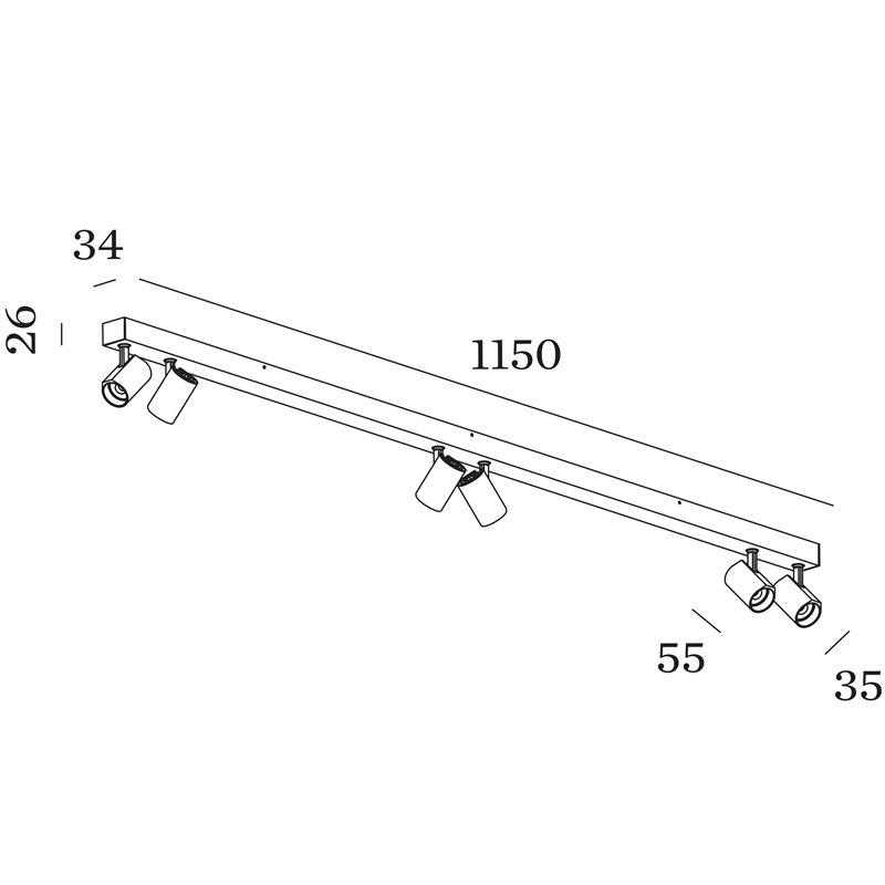 Wever & Ducré Ceno Surface 6.0 Plafonnier