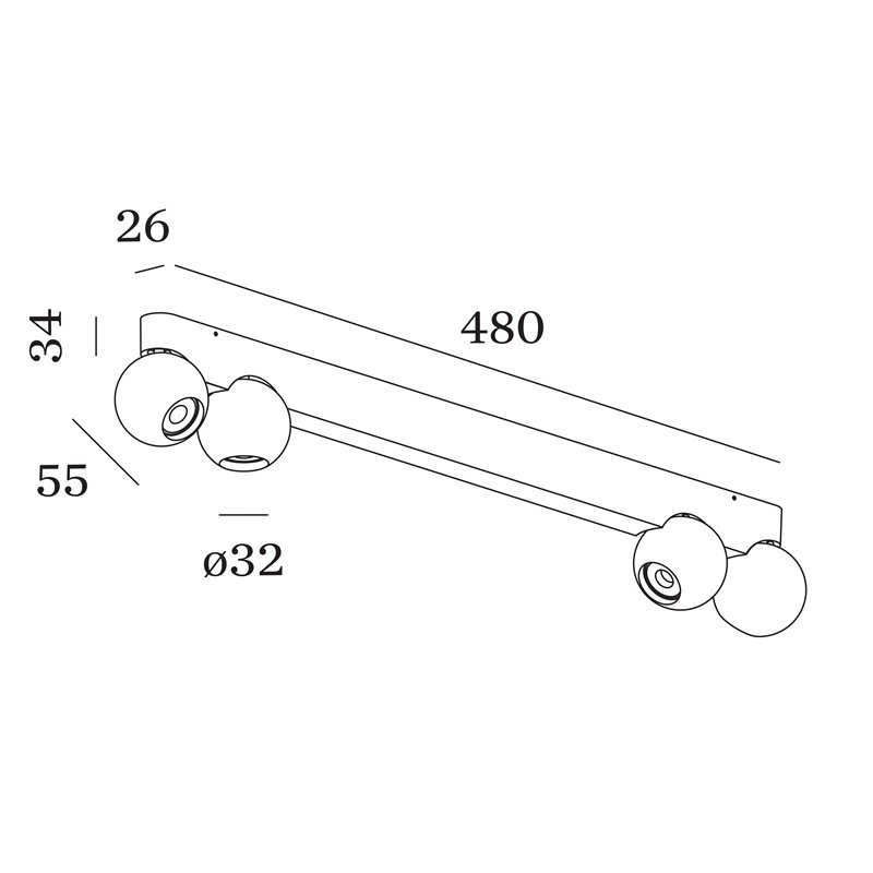 Wever & Ducré Leca Surface 4.0 Plafonnier