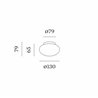 Wever & Ducré Perlez IP44 Surface 1.0 Plafonnier