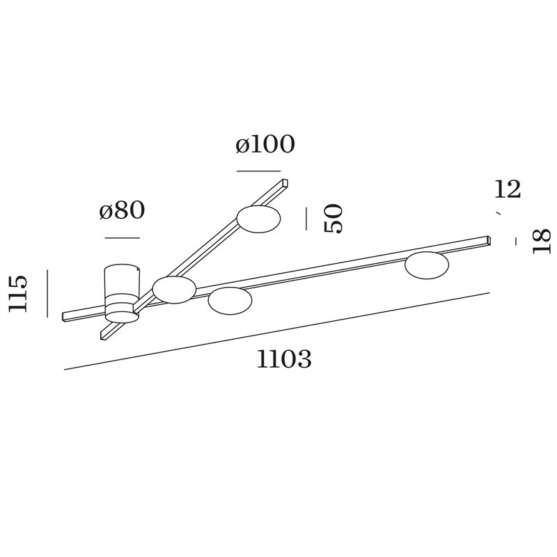 Wever & Ducré Perlez Spin 1.0 Plafonnier
