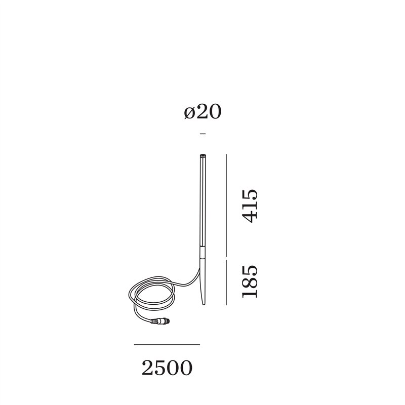 Wever & Ducré Reed 1.0 Lampadaire extérieur