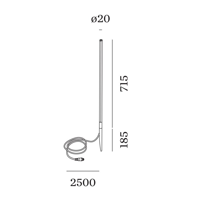 Wever & Ducré Reed 2.0 Lampadaire extérieur