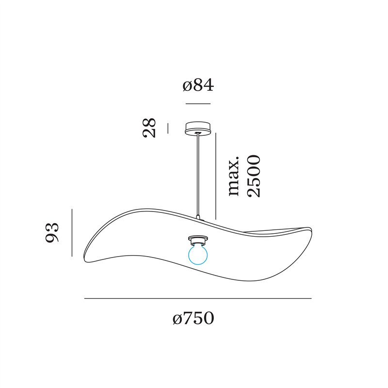 Wever & Ducré WAVE SOFT 1.0 Lampe à suspension