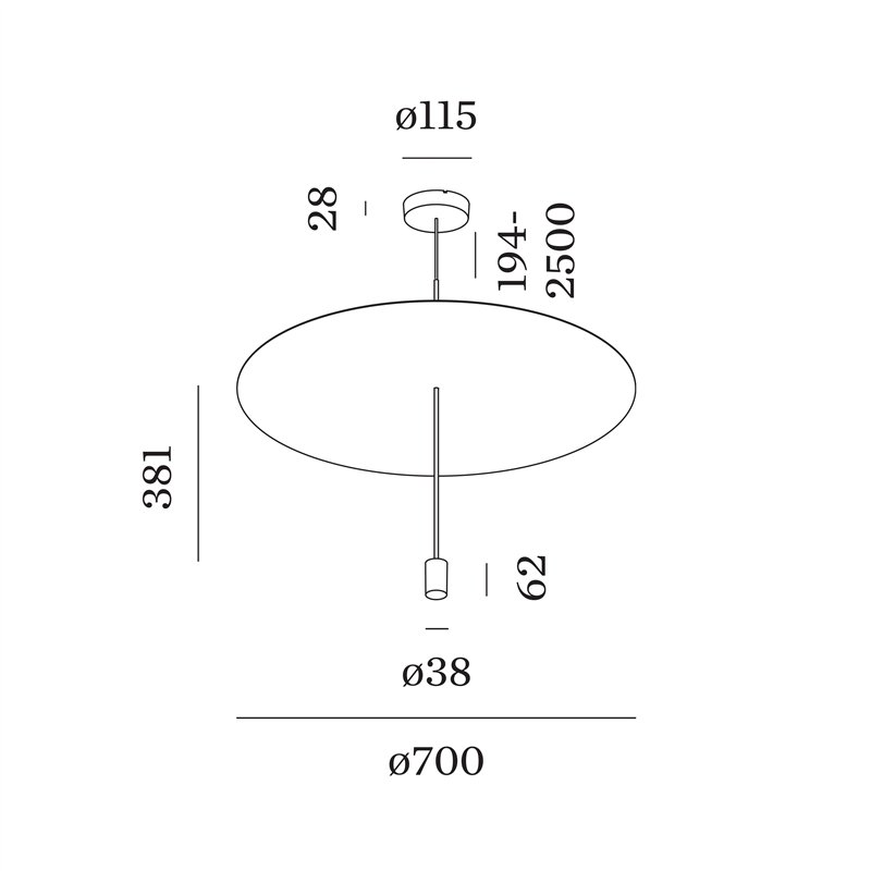 Wever & Ducré SHEDDA 2.0 Lampe à suspension