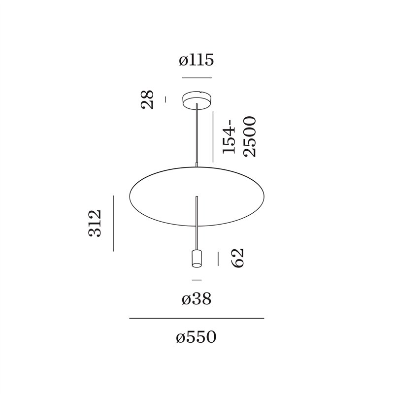 Wever & Ducré SHEDDA 1.0 Lampe à suspension