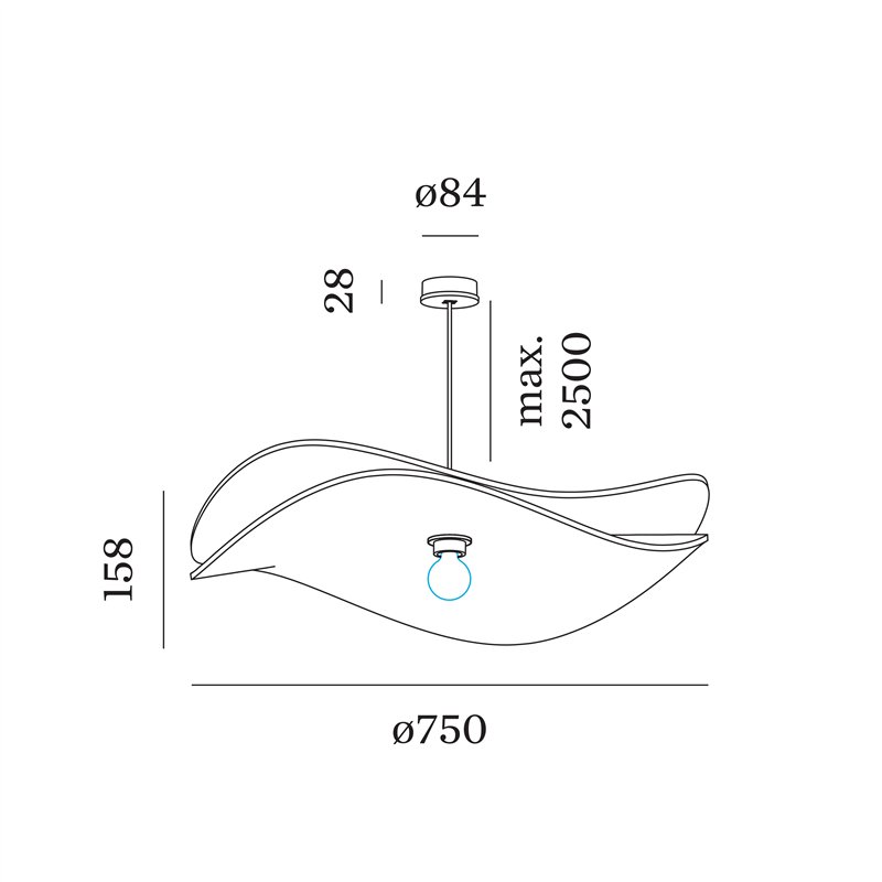 Wever & Ducré WAVE SOFT 2.0 Lampe à suspension