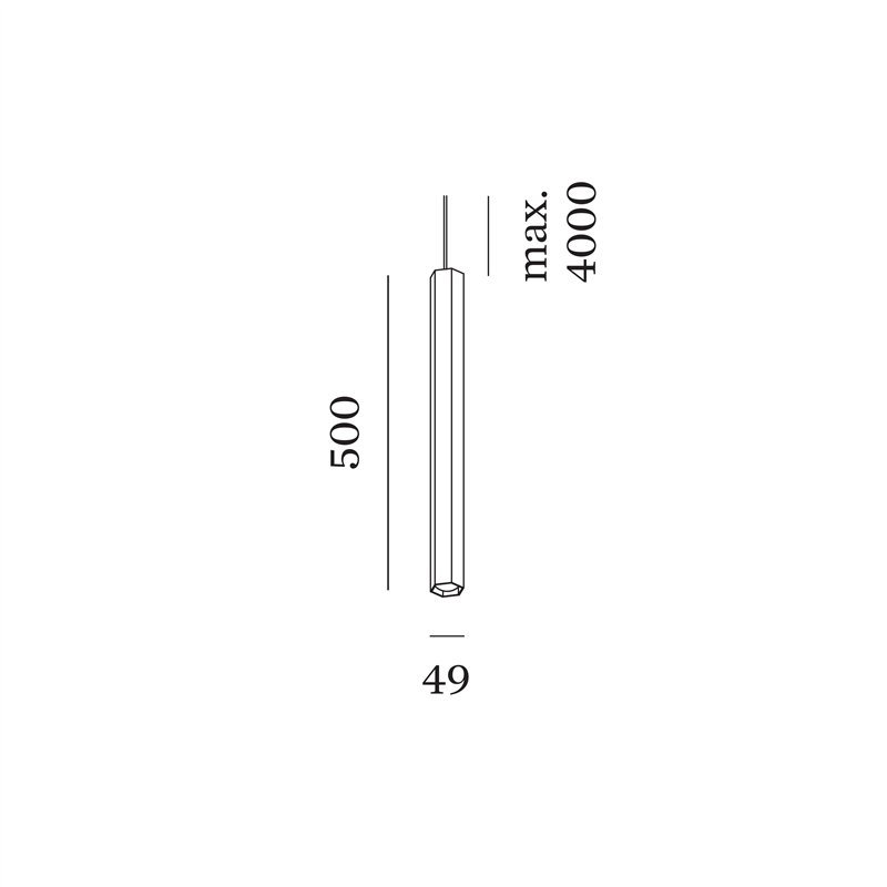 Wever & Ducré HEXO SUSPENDED mini 5.0 LED Lampe à suspension