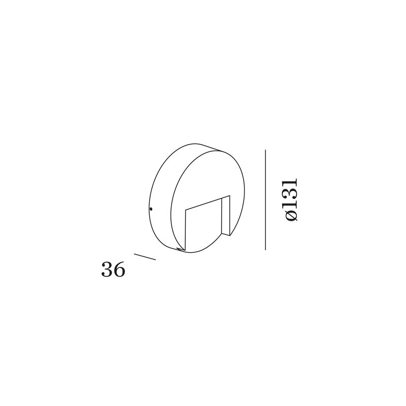 Wever & Ducré RETO ROUND WALL SURFACE OUTDOOR 1.3 Applique
