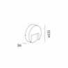 Wever & Ducré RETO ROUND WALL SURFACE OUTDOOR 1.3 Applique