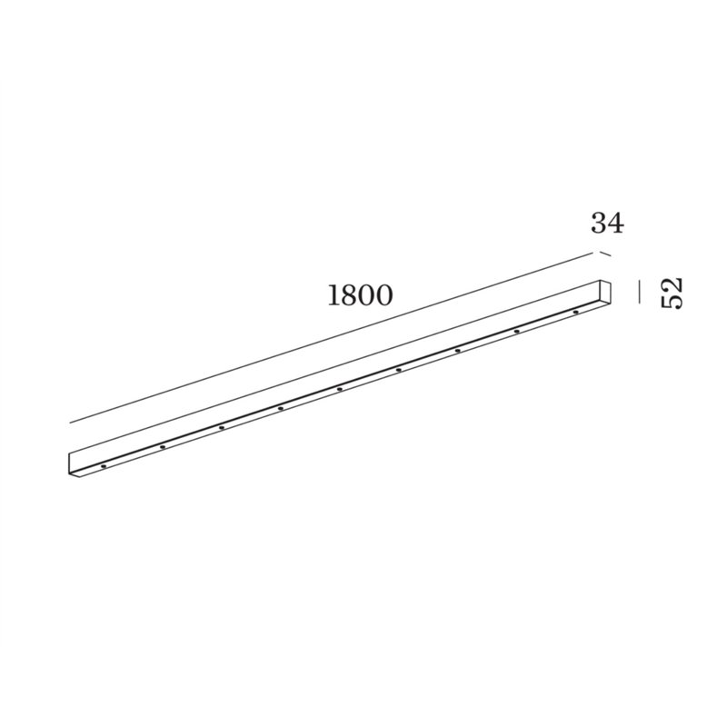 Wever & Ducré Susp Multiple Ceiling Base 2.9 Linear