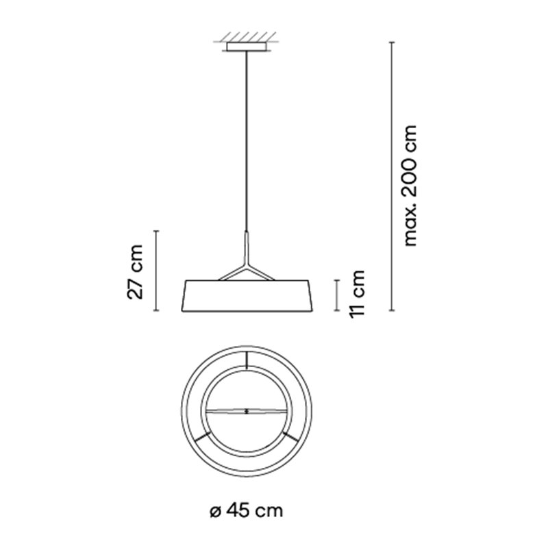 Vibia Dama Ø 45 cm - 3235 lampe a suspension