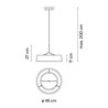 Vibia Dama Ø 45 cm - 3235 lampe a suspension