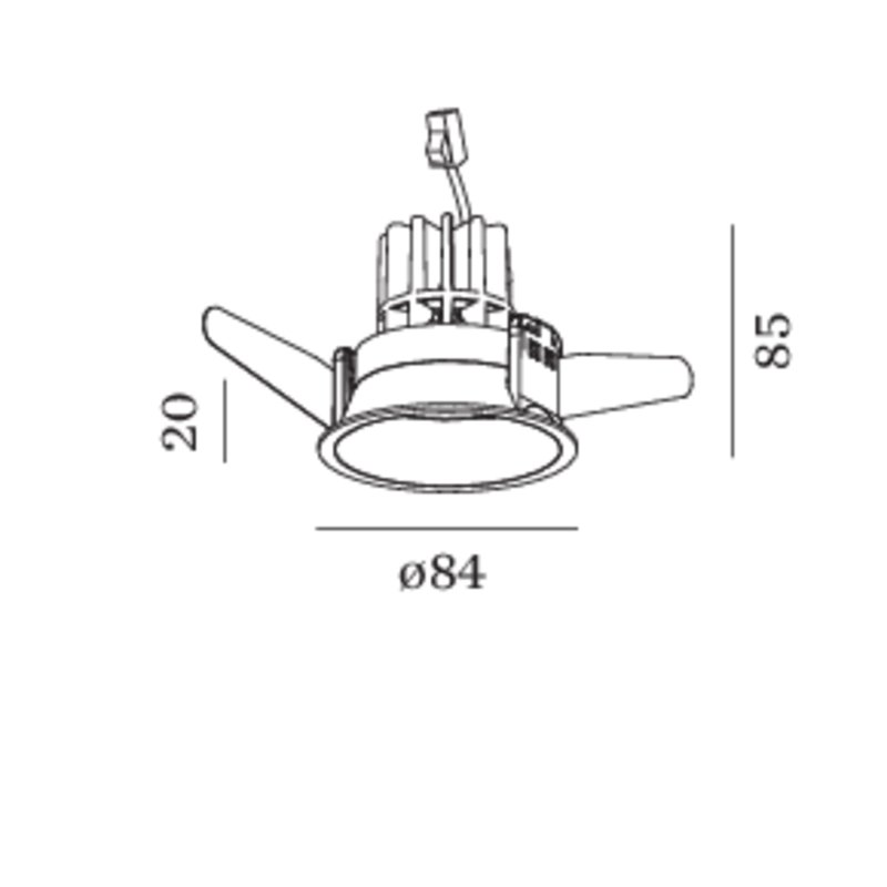 Wever & Ducré Deep 1.0 LED ressorts à lames Spot encastré