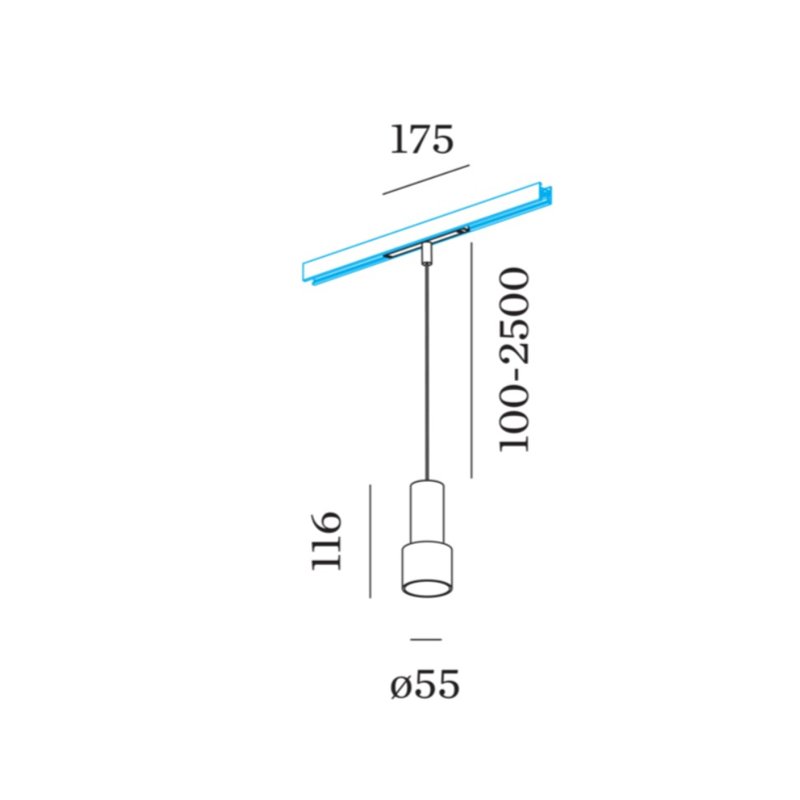 Wever & Ducré ODREY on STREX 1.1 LED éclairage sur rail