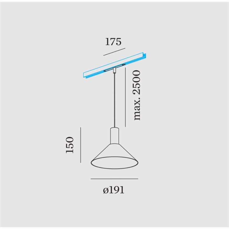 Wever & Ducré ODREY on STREX 1.6 LED Schienenbeleuchtung