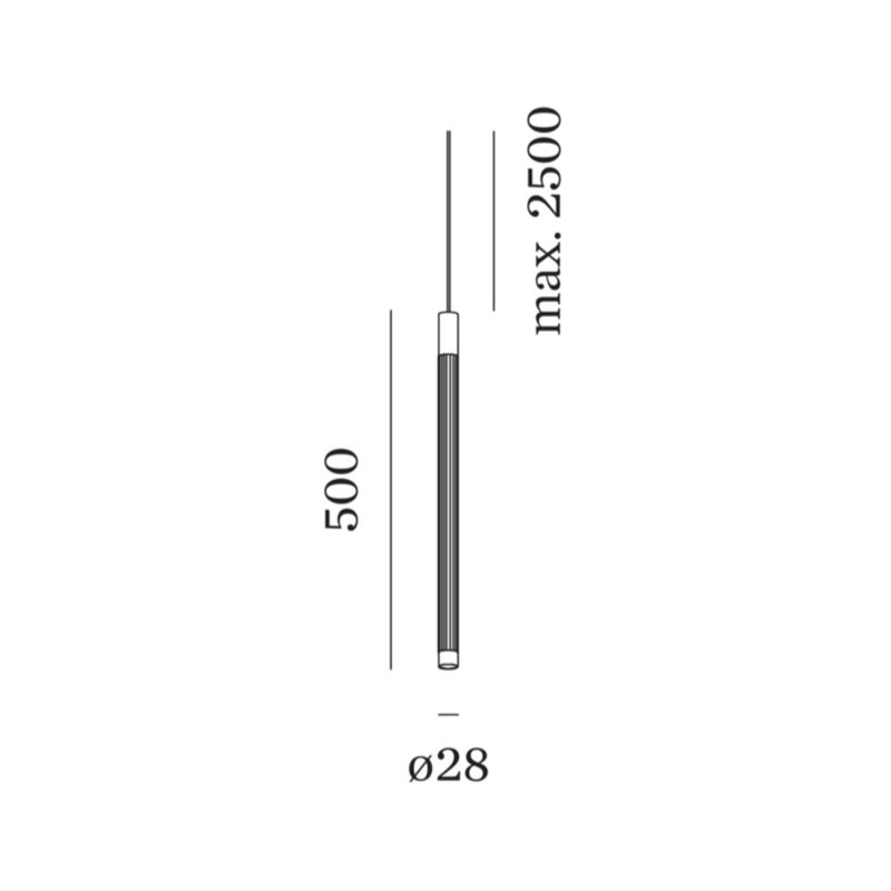 Wever & Ducré TRACE suspended 5.0 LED Lampe à suspension