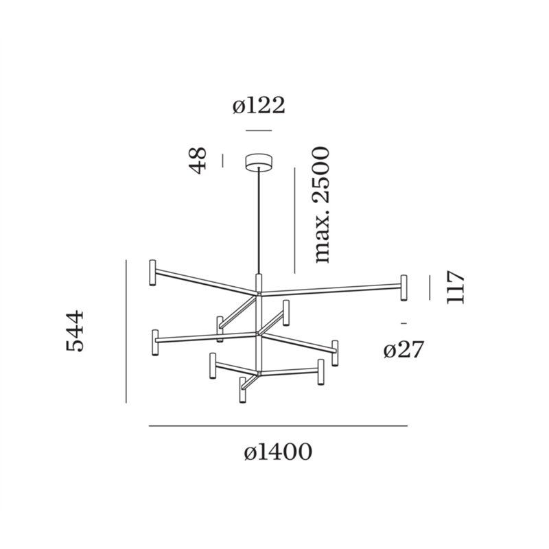 Wever & Ducré MATCH LUSTA 3.2.1 Lampe à suspension