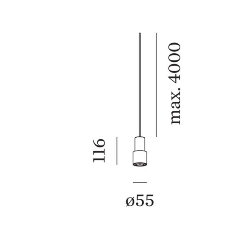 Wever & Ducré ODREY 1.1 LED Lampe à suspension
