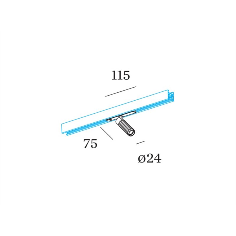 Wever & Ducré TRACE mini on STREX 1.0 éclairage sur rail