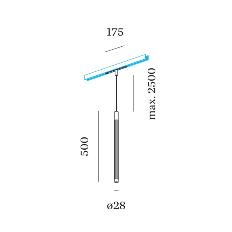 Wever & Ducré TRACE on STREX 5.0 Schienenbeleuchtung