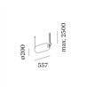 Wever & Ducré QUBBY CEILING SUSP 1.0 LED 2700-5000K Lampe à suspension