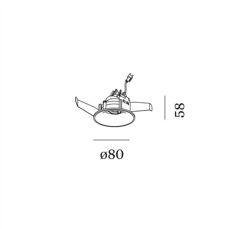 Wever & Ducré RONY ADJUST petit 1.0 blade springs Spot encastré
