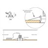Wever & Ducré Deep 1.0 PAR16 ressorts métalliques Spot encastré
