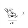 Wever & Ducré Deep Adjust 1.0 PAR16 ressorts à lames Spot encastré