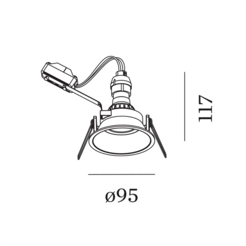 Wever & Ducré Deep IP44 1.0 PAR16 Drahtfedern Einbaustrahler