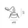 Wever & Ducré Deep IP44 1.0 PAR16 Drahtfedern Einbaustrahler