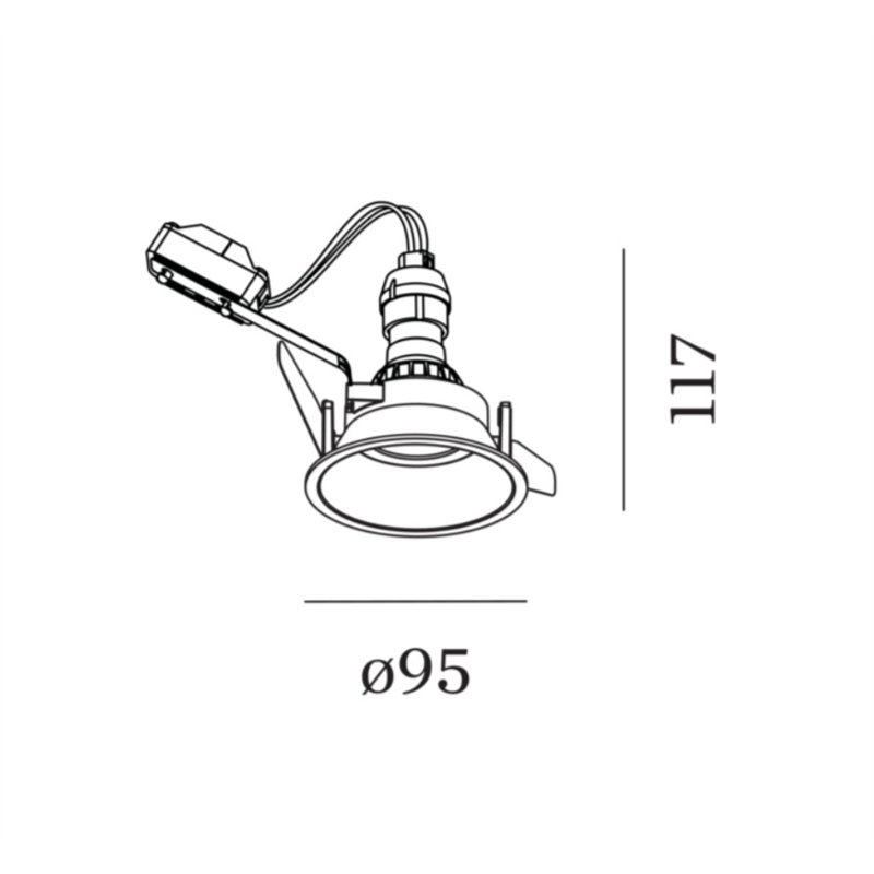 Wever & Ducré Deep IP44 1.0 PAR16 ressorts à lames Spot encastré